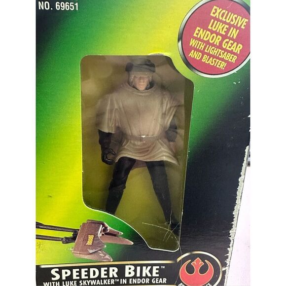 Kenner Star Wars Power of the Force speeder bike and action figure - Picture 4 of 7